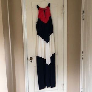 Chevron floor length dress size 10